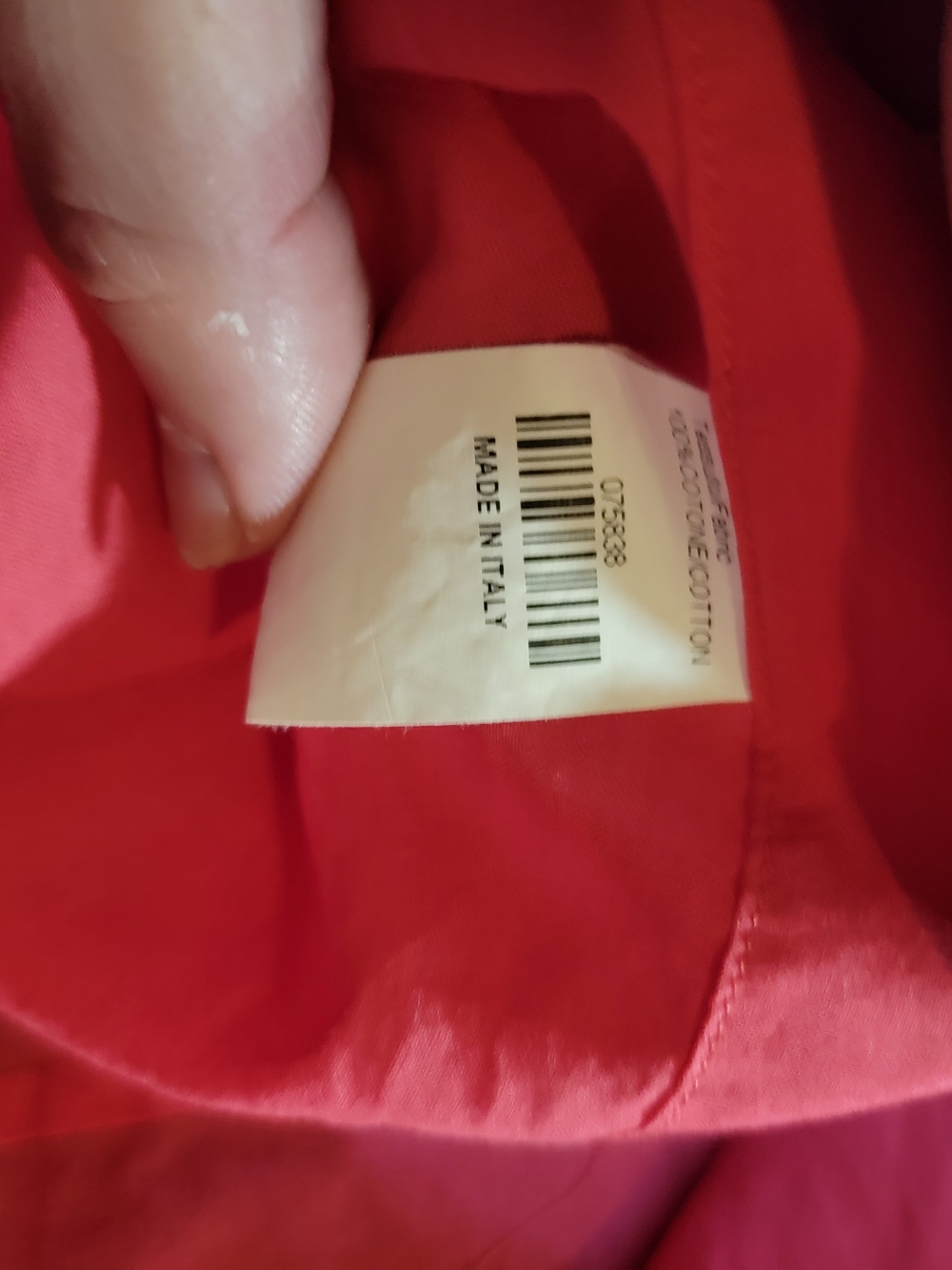 Brian Dales Men's Bright Red Button-Up Casual Shirt Made In Italy View 4